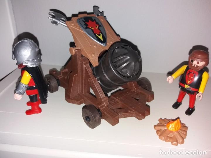 Playmobil: CA&Ntilde;&Oacute;N MEDIEVAL DEL EJ&Eacute;RCITO DEL DRAG&Oacute;N ROJO, 2006, 3320. - Foto 2