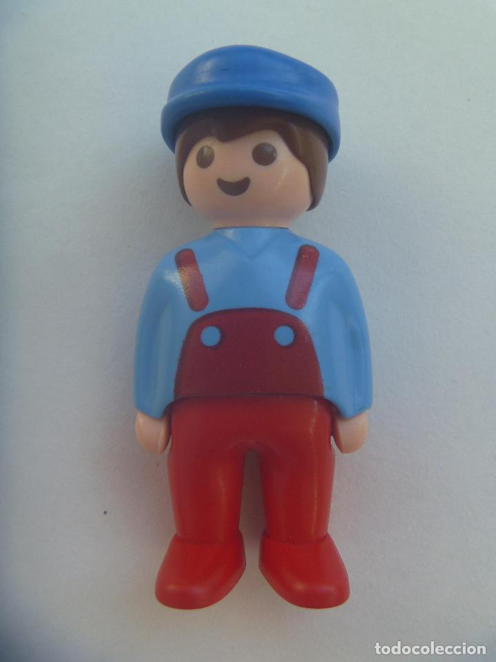 Playmobil: FIGURA DE PLAYMOBIL INFANTIL DE HOMBRE CON GORRA , DE GEOBRA DE 1990