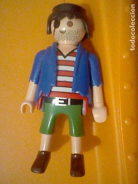 Playmobil: playmobil FIGURA SOLDADO pirata NAUFRAGO  HISTORIA CINTURON BARBA PINTADA PARCHE