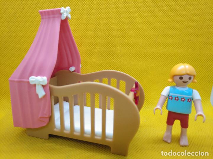 Playmobil: Playmobil Ni&ntilde;a con cuna