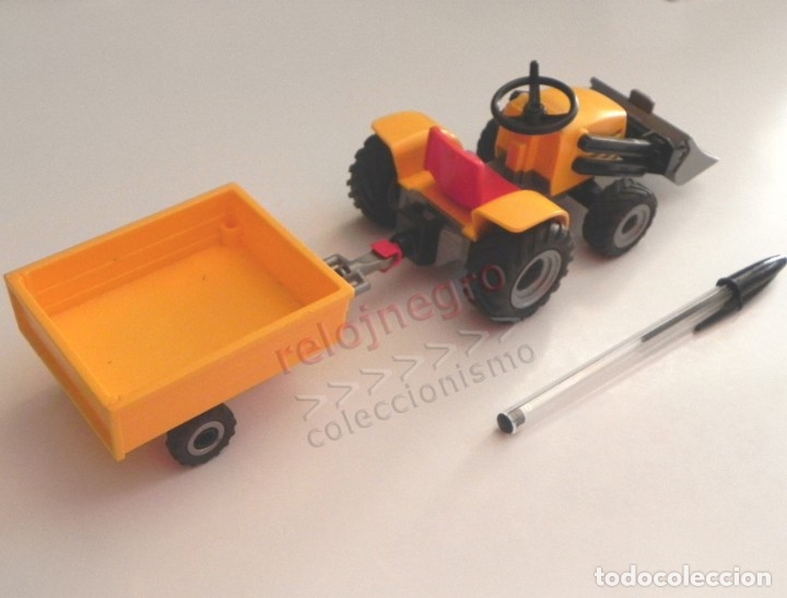 playmobil leñador con tractor