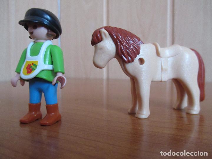Playmobil: PLAYMOBIL: CABALLO TIPO PONY CON NI&Ntilde;O JINETE