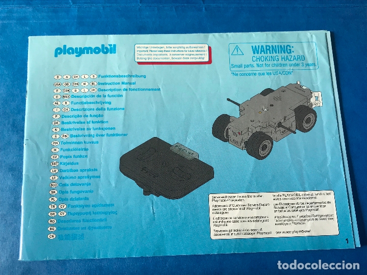Playmobil: instrucciones coche espacio