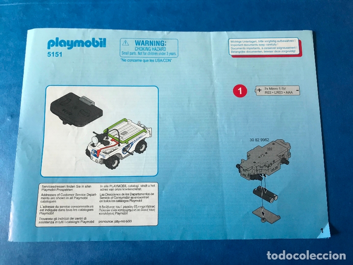 Playmobil: instrucciones 5151 coche espacio