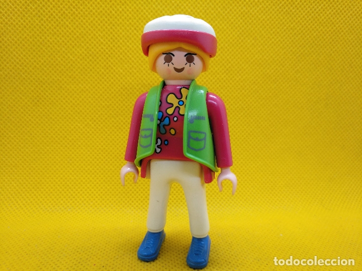 Playmobil: Playmobil Mujer con casco de ciclista
