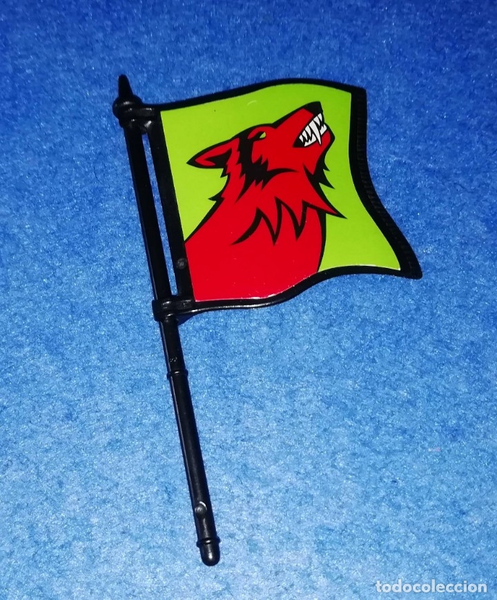 Playmobil: PLAYMOBIL ACCESORIOS - ESTANDARTE BANDERA CLAN DEL LOBO MEDIEVAL CASTILLO - PEDIDO M&Iacute;NIMO 5&euro; - BOX3