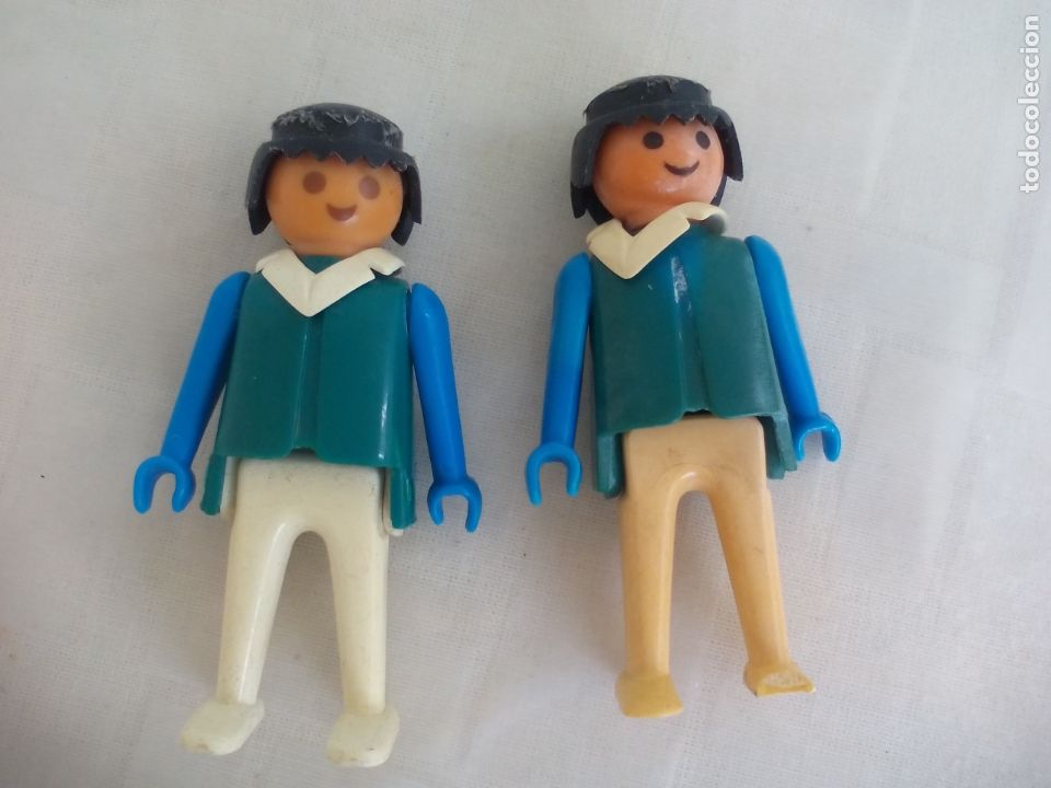 Playmobil: LOTE DE 2 FIGURAS DE PLAYMOBIL, GEOBRA 1974.
