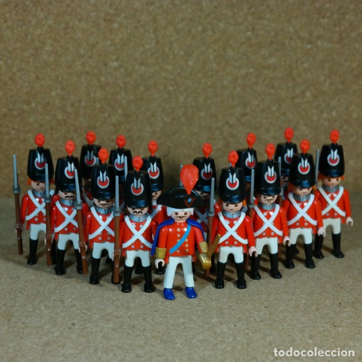 PLAYMOBIL Casacas Rojas Ejército Británico Soldados Protectores Militar