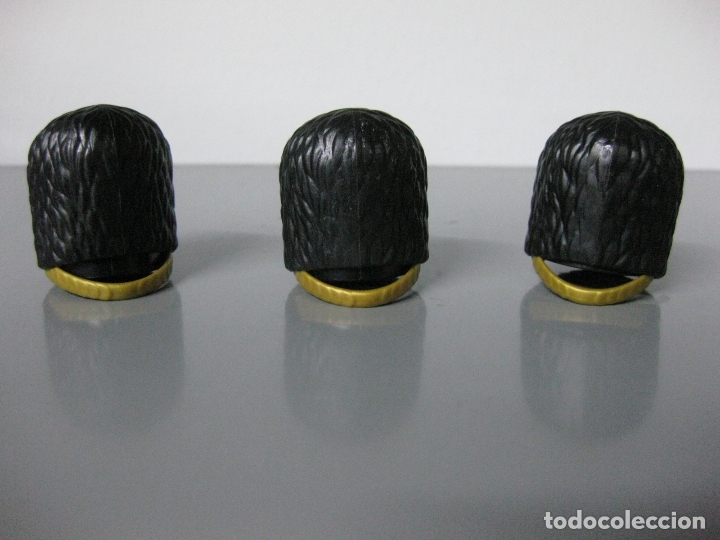 Playmobil: playmobil lote 3 gorros piel oso guardia real inglesa