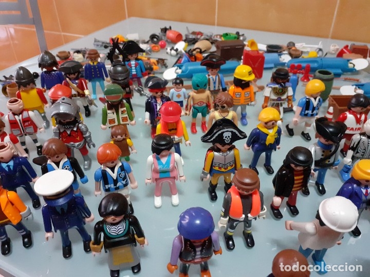 Playmobil: Lote de 105 cliks de Playmobil + complementos + animales.Distintas &eacute;pocas. - Foto 19