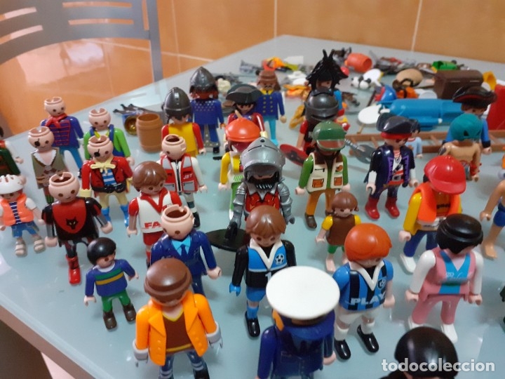 Playmobil: Lote de 105 cliks de Playmobil + complementos + animales.Distintas &eacute;pocas. - Foto 26