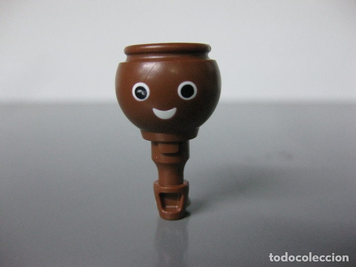 Playmobil: playmobil recambio cabeza negrito sonrisa-ojo izquierdo perfecto, foto defectuosa-