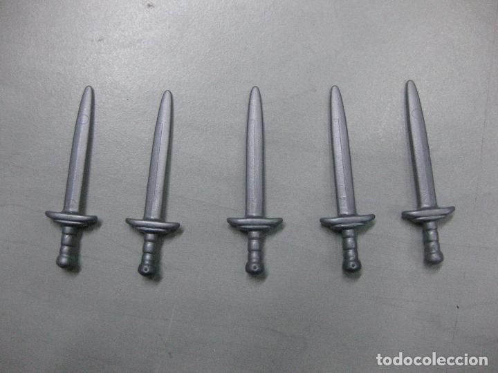 Playmobil: playmobil lote 5 espadas medieval vikingo