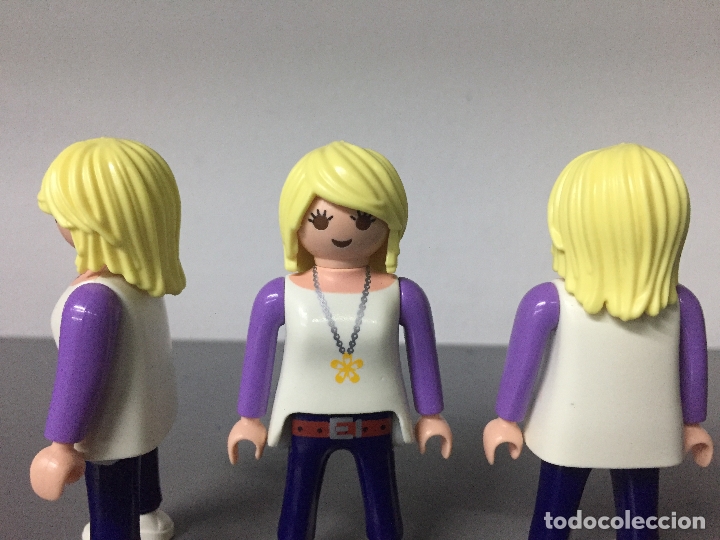Playmobil: PLAYMOBIL LOTE 3 PELOS PELUCAS CHICA melena moderna rubia-SOLO SE VENDEN PELOS,-pel1