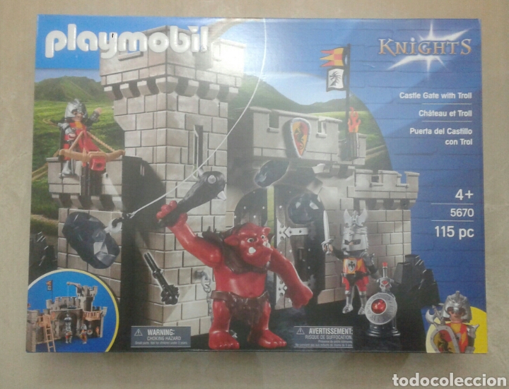 playmobil 5670 puerta castillo ogro rojo - Comprar Playmobil de segunda mano en todocoleccion - 297889873