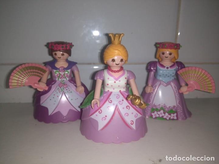 2 Figurines Playmobil Pamela Dames Victoriennes Avec Chapeaux - Occasion Série Rose