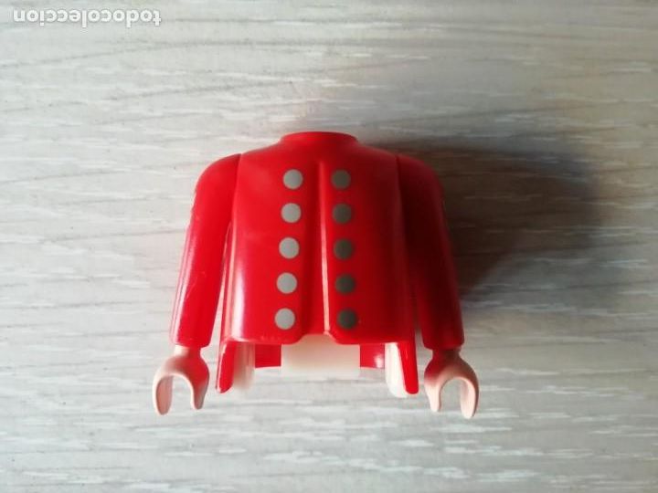 Playmobil: playmobil, lote, custom, soldado colonial, ingles, casaca roja, piratas, torso, cuerpo.