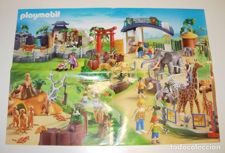 Playmobil: PLAYMOBIL P&oacute;ster L&aacute;mina 4852 Zoo recinto de animales asi&aacute;tico