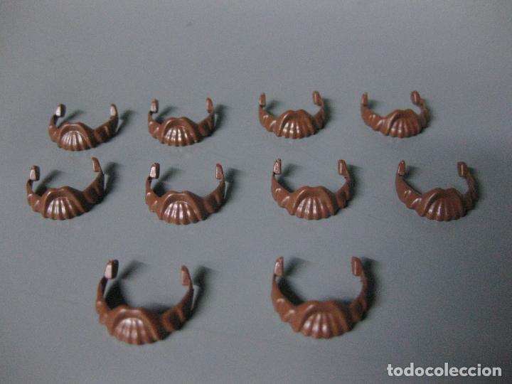 Playmobil: PLAYMOBIL lote 10 barba marron hipster