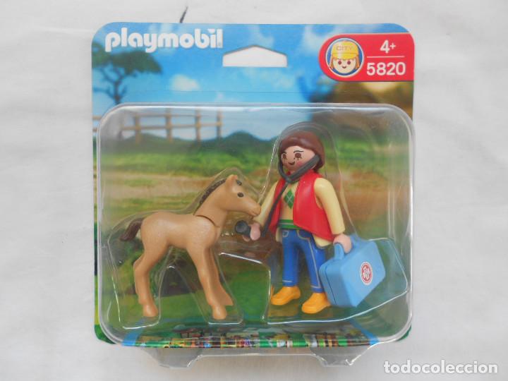 Playmobil: DUO PACK VETERINARIA CON POTRO REF. 5820 PLAYMOBIL - NUEVO