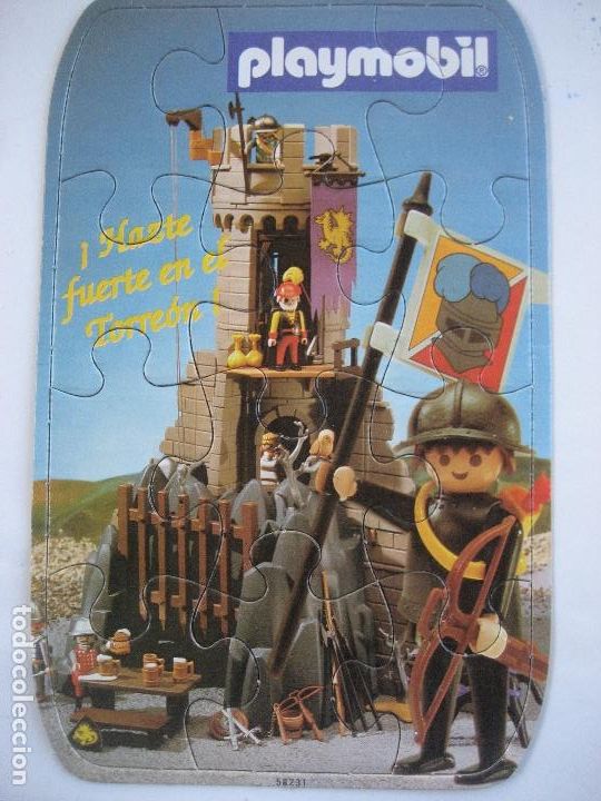 Playmobil: Playmobil. Puzzle 22 x 14 cms. 12 piezas