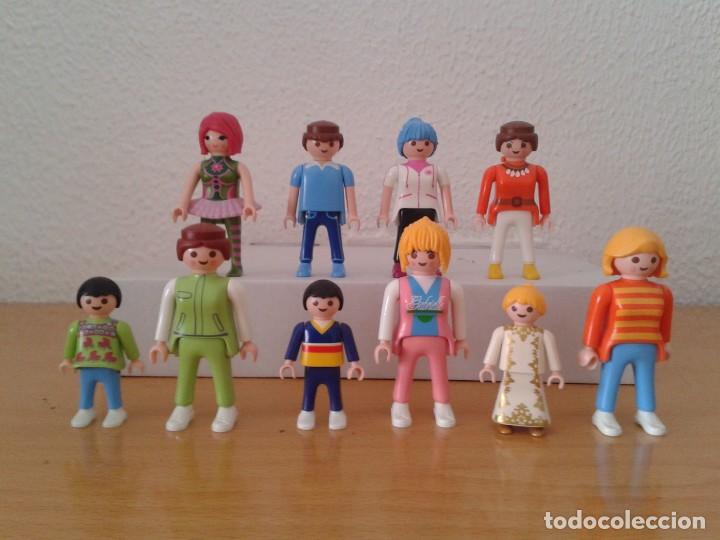 Playmobil: COMPLETO LOTE 10 PLAYMOBIL VARIADOS PADRES MADRES NI&Ntilde;IOS NI&Ntilde;AS R10755