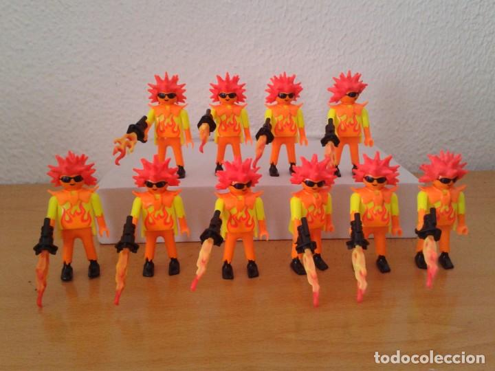 Playmobil: COMPLETO LOTE 10 PLAYMOBIL PUNKYS LANZALLAMAS TODOS IGUALES R10741