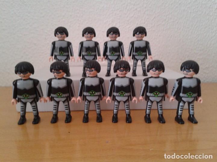 Playmobil: COMPLETO LOTE 10 PLAYMOBIL VILLANOS SUPERHEROES TODOS IGUALES 10750