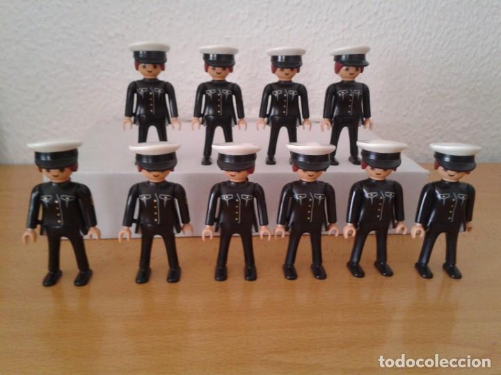 Playmobil: COMPLETO LOTE 10 PLAYMOBIL MUJERES POLICIA UNIFORME NEGRO R10745