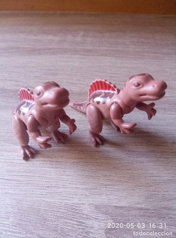Playmobil: Dinosaurios dos crias de espinosaurus en perfecto estado