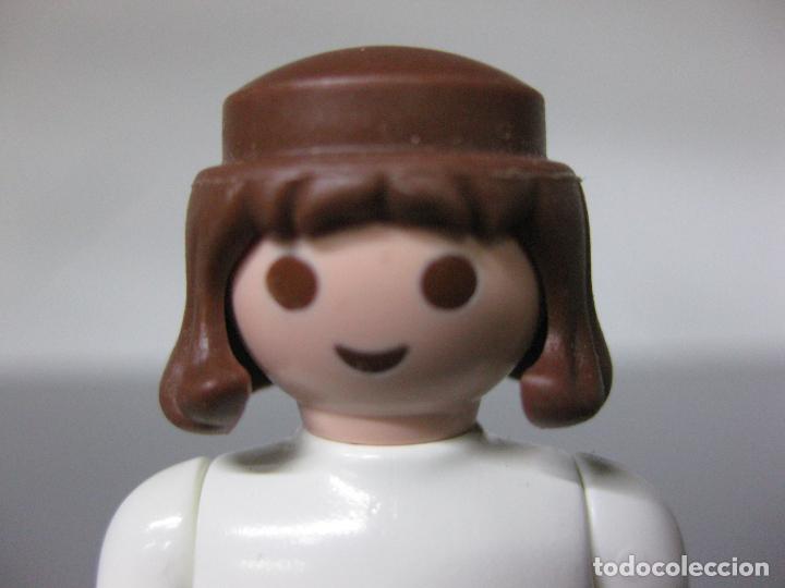 Playmobil: playmobil pelo peluca chico casta&ntilde;o melena medieval