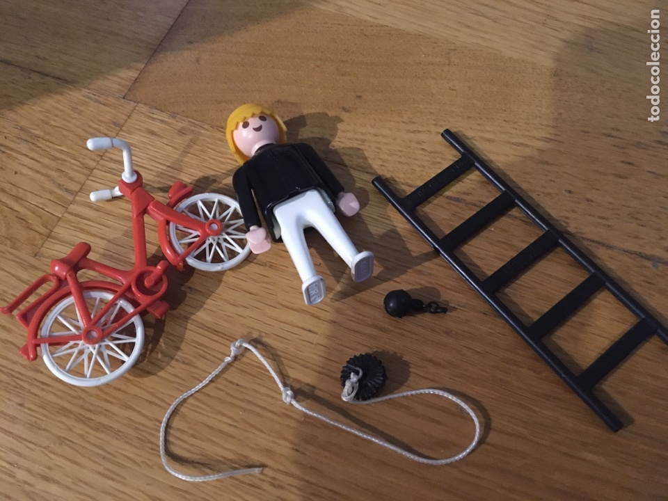 Playmobil: Playmobil 3316 Deshollinador en bicicleta con escalera
