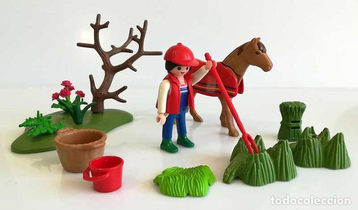 Playmobil: Playmobil granjera con caballo