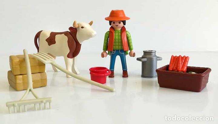 Playmobil: Playmobil Granjera con vaca