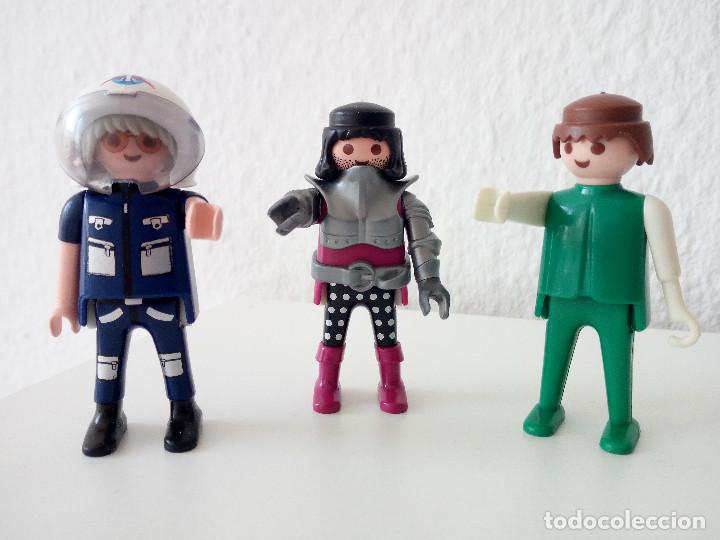 Playmobil: LOTE 3 FIGURAS PLAYMOBIL FAMOBIL GEOBRA A&Ntilde;OS 1974 1993 1997