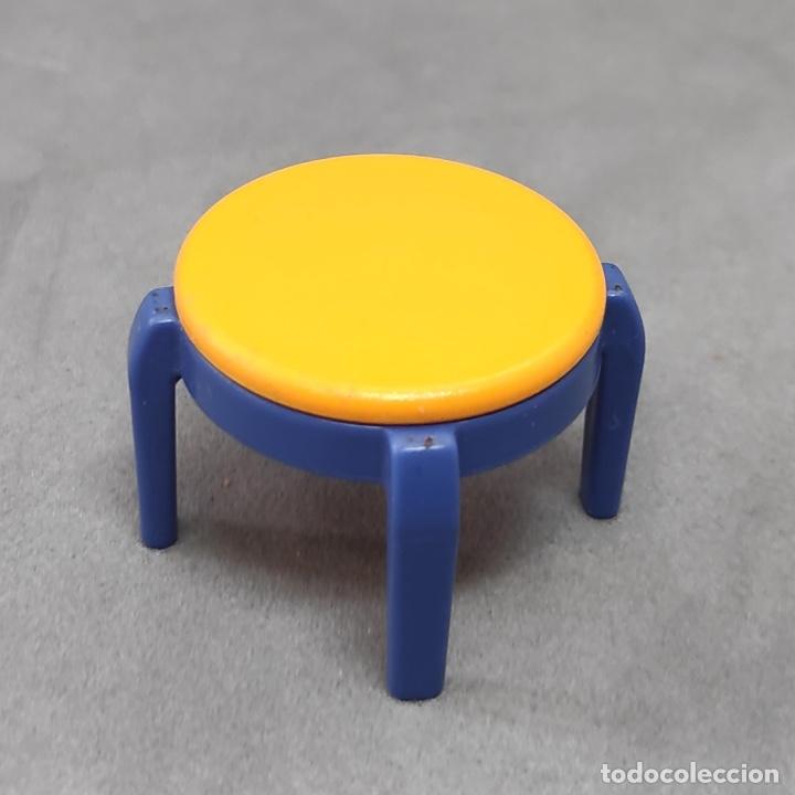 Playmobil: Playmobil Taburete circular azul y amarillo