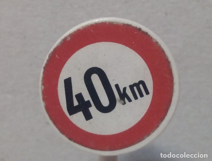 Playmobil: Playmobil - Se&ntilde;al Tr&aacute;fico Limitaci&oacute;n Velocidad 40 KM