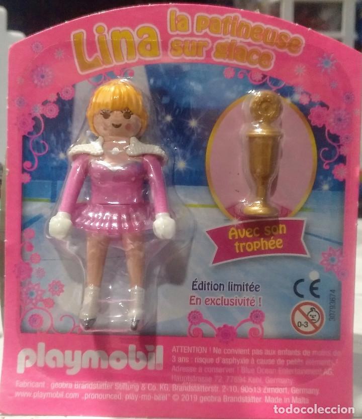 Playmobil: PLAYMOBIL FIGURA PATINADORA CON TROFEO EN DISPLAY ORIGINAL - 14/7/20