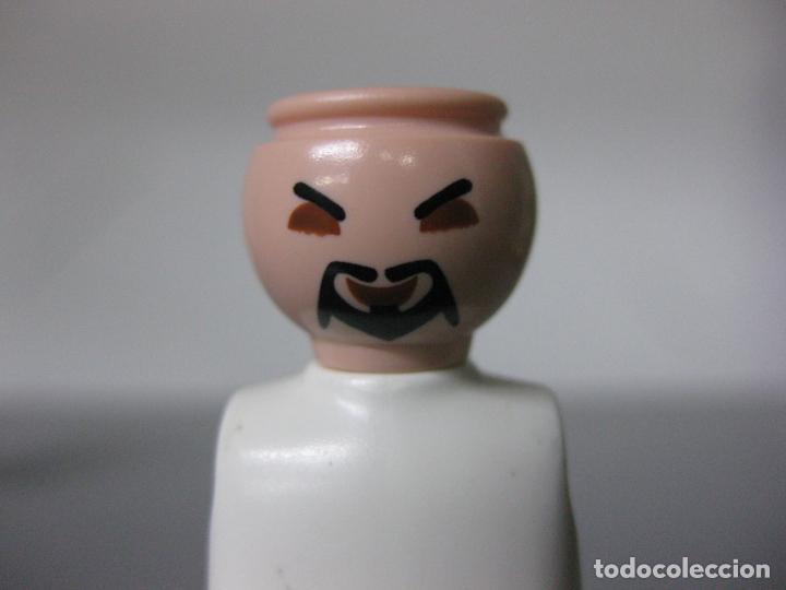 Playmobil: PLAYMOBIL cabeza recambio samurai chico con barbita