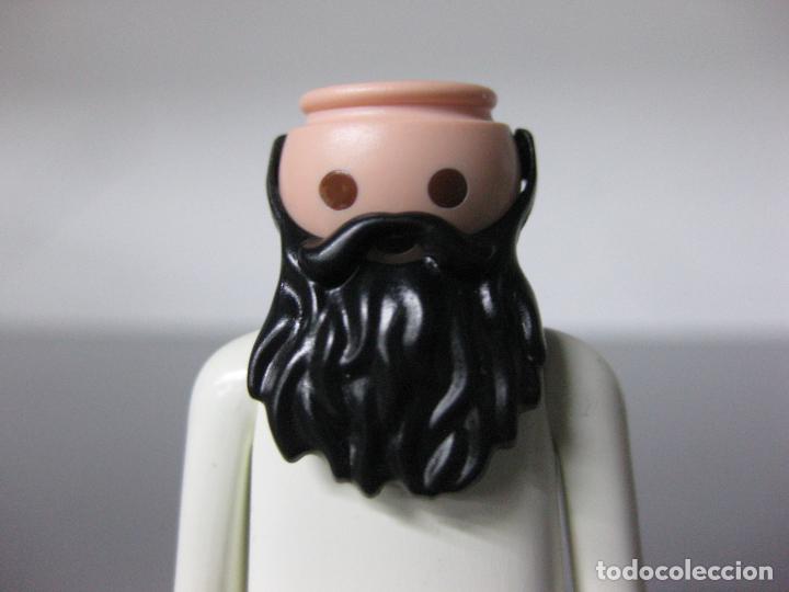 Playmobil: PLAYMOBIL barba negra tupida larga frondosa -solo se vende barba-