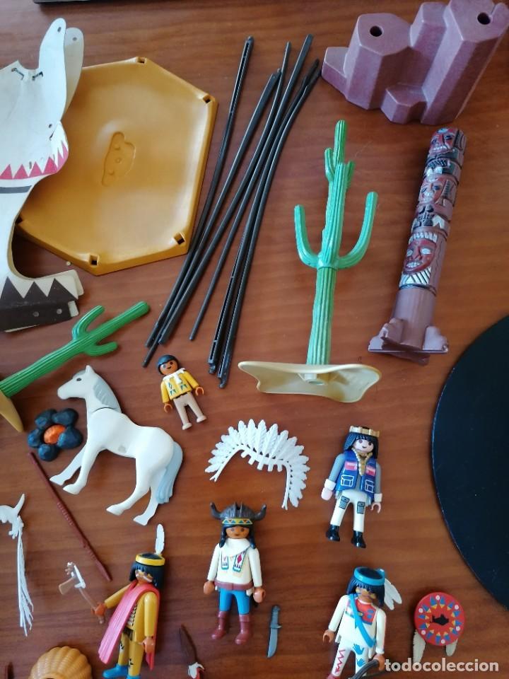 Playmobil: PLAYMOBIL INDIOS POBLADO LOTE - Foto 3