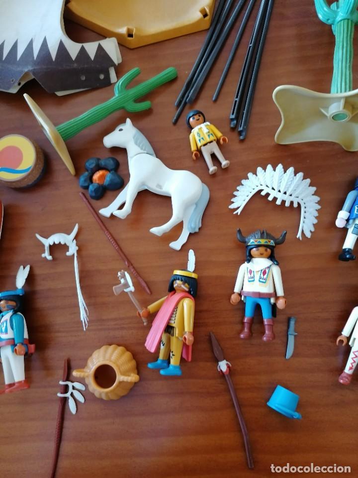 Playmobil: PLAYMOBIL INDIOS POBLADO LOTE - Foto 4