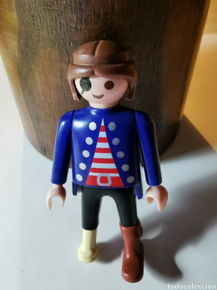 Playmobil: PLAYMOBIL ... PIEZAS Y COMPLEMENTOS .. FIGURA TRIPULACION BARCO PIRATA PATA PALO Y PARCHE EN EL OJO