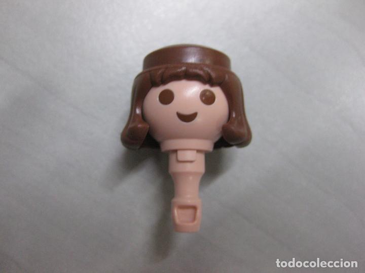 Playmobil: playmobil cabeza + pelo melena medieval travador vikingo