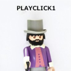 Playmobil: PLAYMOBIL MEDIEVAL FIGURA CABALLERO BANQUERO OESTE VICTORIANO. Lote 223535167