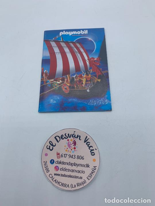 Playmobil: Playmobil folleto mini informativo propaganda de las cajas con portada Galera vikinga