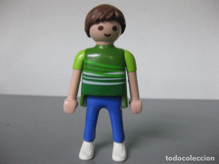Playmobil: playmobil figura HOMBRE CIUDAD MANGA CORTA VERDE H4