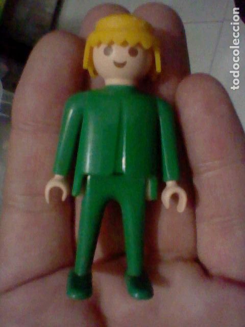Playmobil: PLAYMOBIL FAMOBIL F SVELA FIGVRA VERDE RVBIO 1974