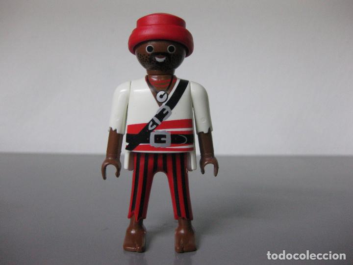 Playmobil: PLAYMOBIL figura pirata negrito barco pies descalzos PT4