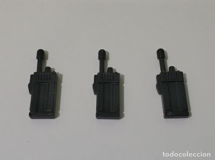 Playmobil: playmobil lote 3 walkei talkie polic&iacute;a, city...